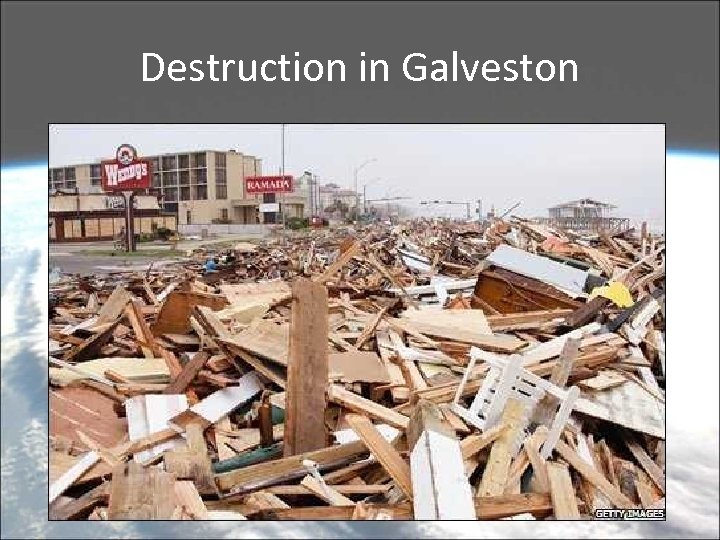 Destruction in Galveston 