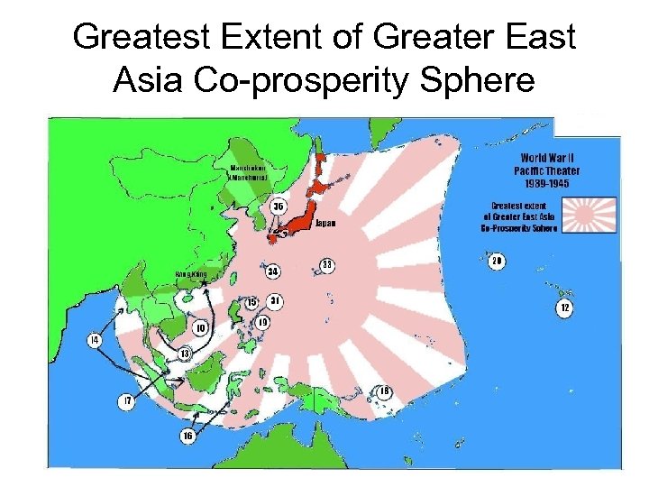 Greatest Extent of Greater East Asia Co-prosperity Sphere 