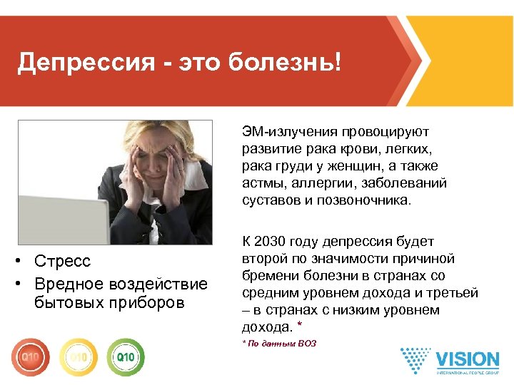 Депрессия - это болезнь! ЭМ-излучения провоцируют развитие рака крови, легких, рака груди у женщин,