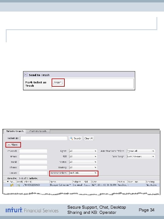 Secure Support, Chat, Desktop Sharing and KB: Operator Page 34 