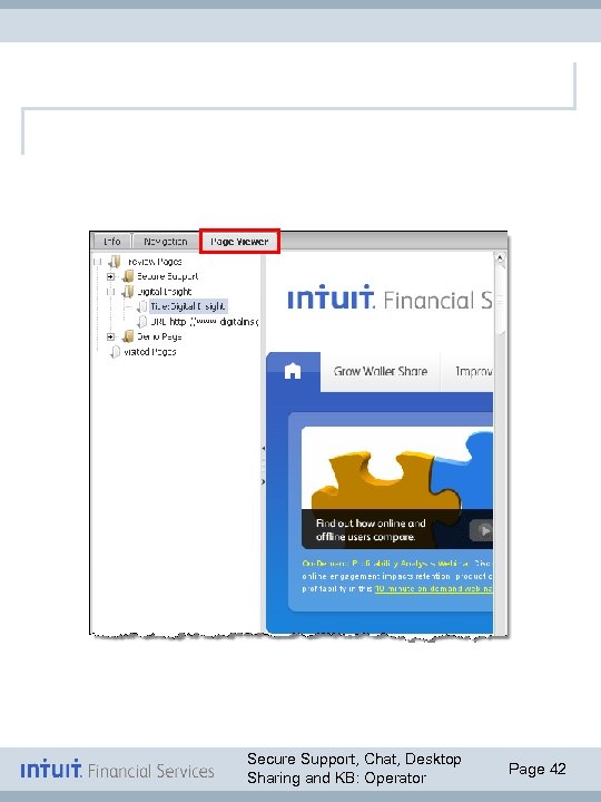 Secure Support, Chat, Desktop Sharing and KB: Operator Page 42 