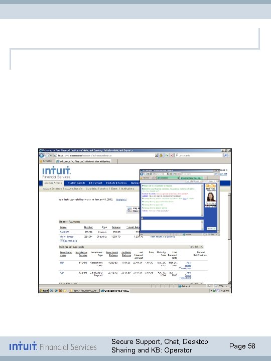 Secure Support, Chat, Desktop Sharing and KB: Operator Page 58 