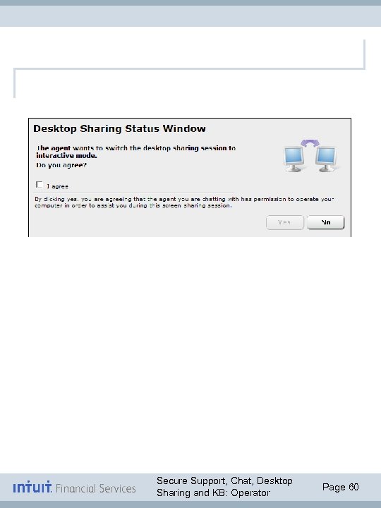 Secure Support, Chat, Desktop Sharing and KB: Operator Page 60 