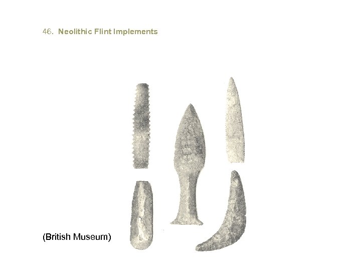 46. Neolithic Flint Implements (British Museum) 