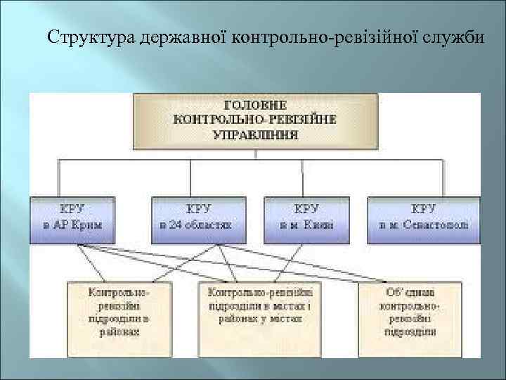 Структура державної контрольно-ревізійної служби 