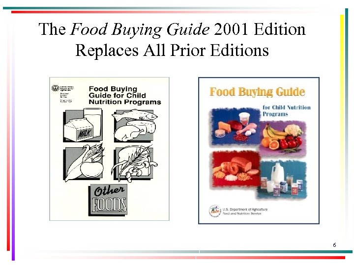 The Food Buying Guide 2001 Edition Replaces All Prior Editions 6 