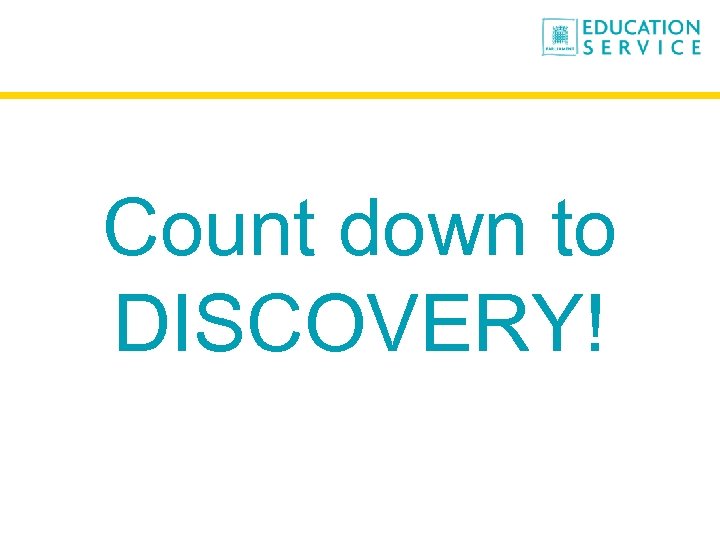 Count down to DISCOVERY! 