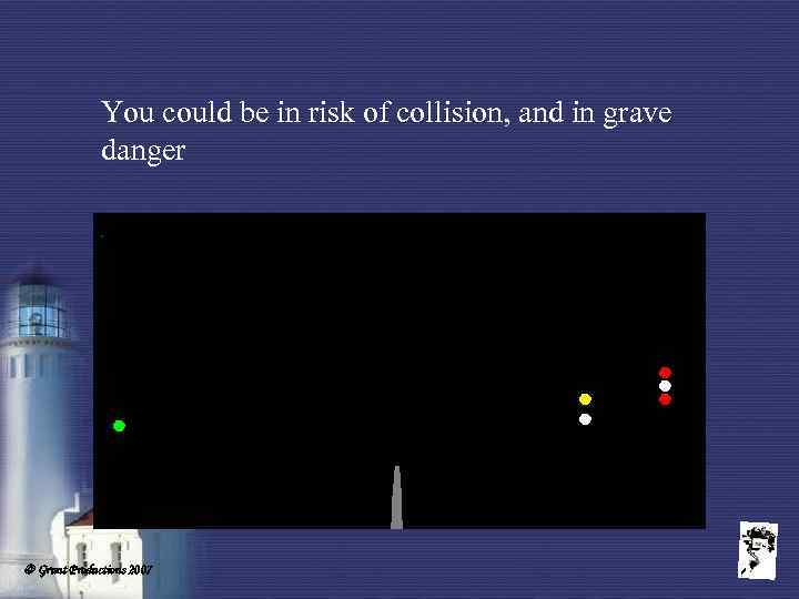 You could be in risk of collision, and in grave danger Grunt Productions 2007