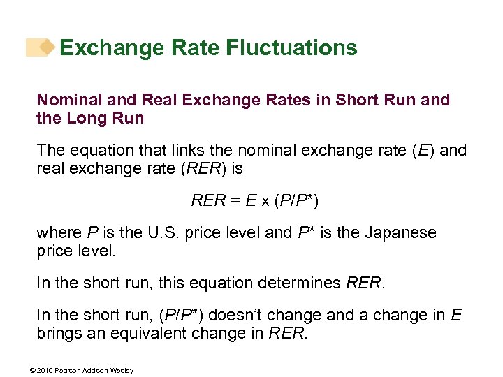 Exchange Rate Fluctuations Nominal and Real Exchange Rates in Short Run and the Long