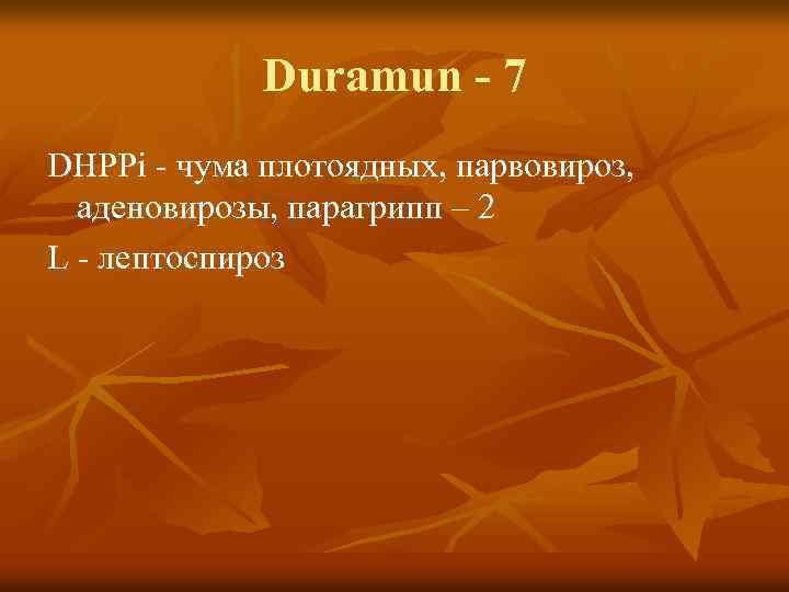 Duramun - 7 DHPPi - чума плотоядных, парвовироз, аденовирозы, парагрипп – 2 L -