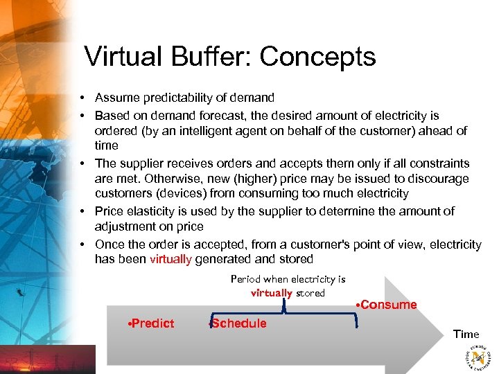 Virtual Buffer: Concepts • Assume predictability of demand • Based on demand forecast, the
