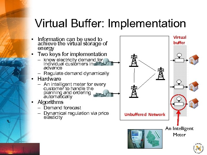 Virtual Buffer: Implementation Virtual buffer • Information can be used to achieve the virtual