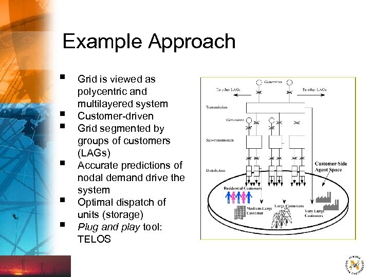 Example Approach § § § Grid is viewed as polycentric and multilayered system Customer-driven