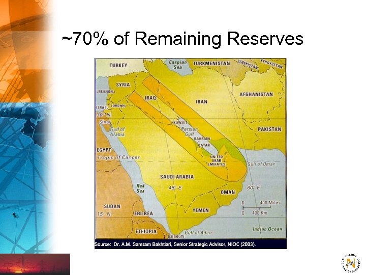 ~70% of Remaining Reserves 
