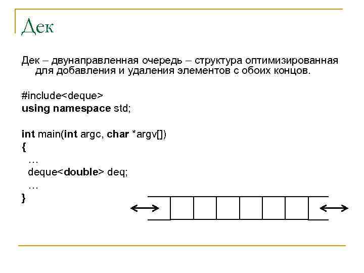 Структура очередь