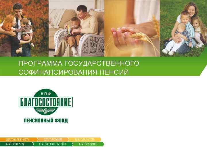 ПРОГРАММА ГОСУДАРСТВЕННОГО СОФИНАНСИРОВАНИЯ ПЕНСИЙ 