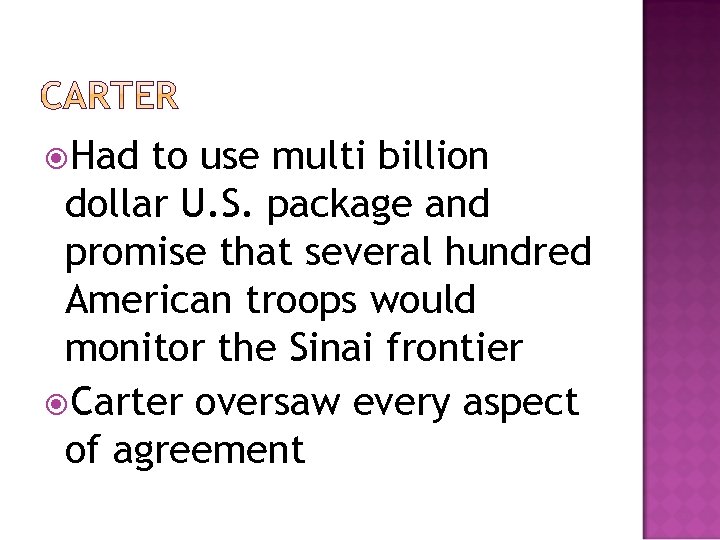  Had to use multi billion dollar U. S. package and promise that several