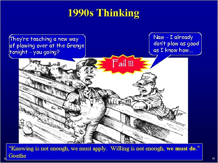 1990 s Thinking Naw - I already don’t plow as good as I know