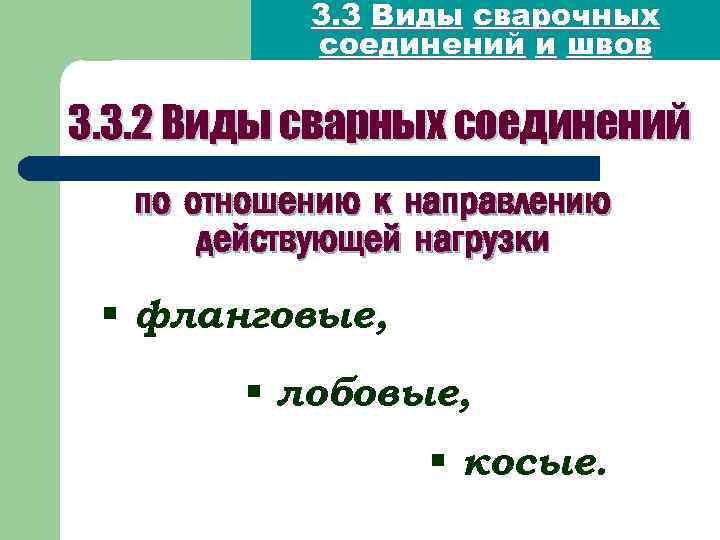 3. 3 Виды сварочных соединений и швов 3. 3. 2 Виды сварных соединений по