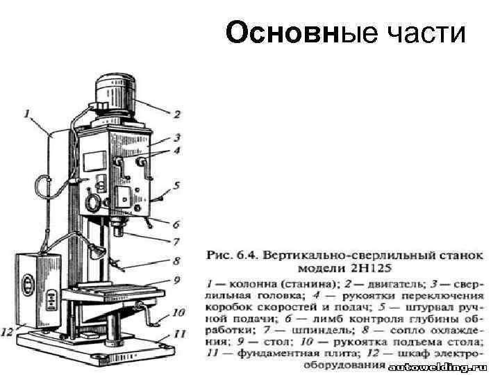 Основные части 