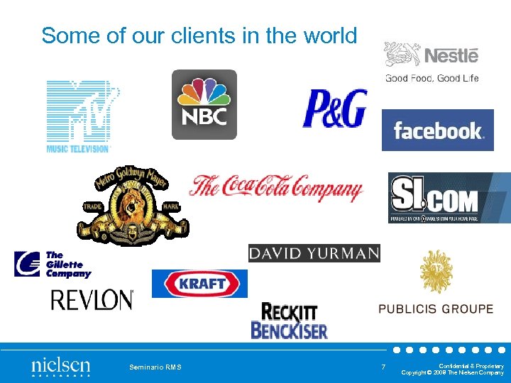 Some of our clients in the world Seminario RMS 7 Confidential & Proprietary Copyright
