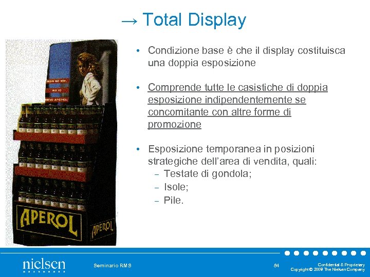 → Total Display • Condizione base è che il display costituisca una doppia esposizione