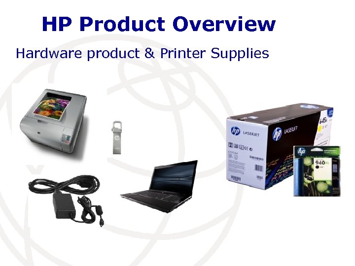 HP Product Overview Hardware product & Printer Supplies 