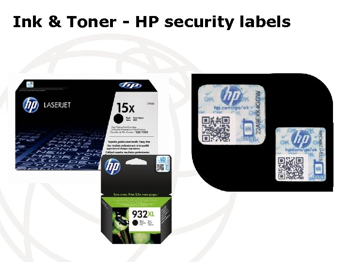 Ink & Toner - HP security labels 