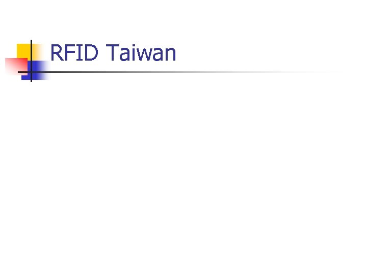 RFID Taiwan 