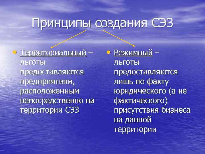 Проект свободные экономические зоны