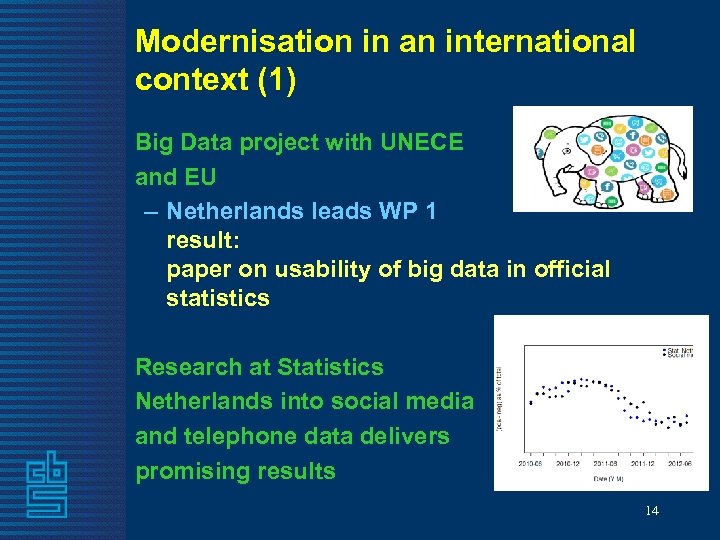 Modernisation in an international context (1) Big Data project with UNECE and EU –