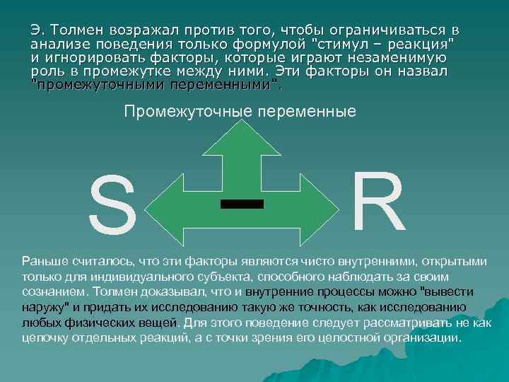 Воспитание развивается по схеме стимул реакция подкрепление