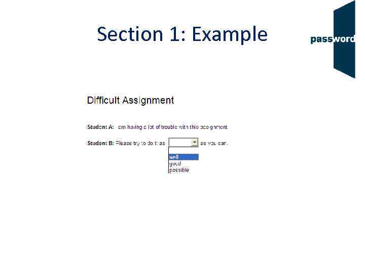 Section 1: Example 