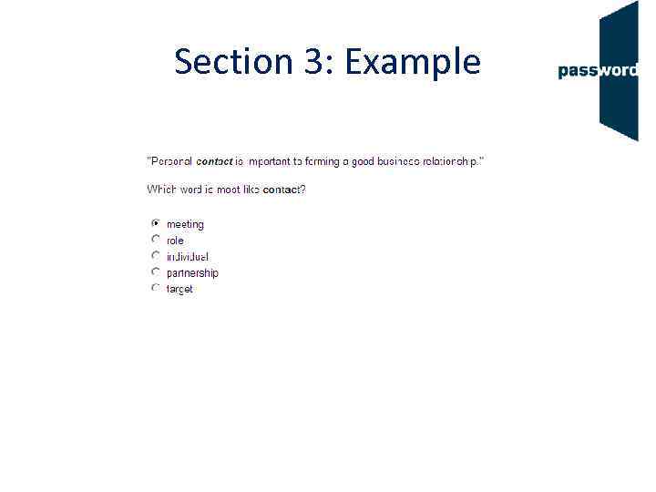 Section 3: Example 