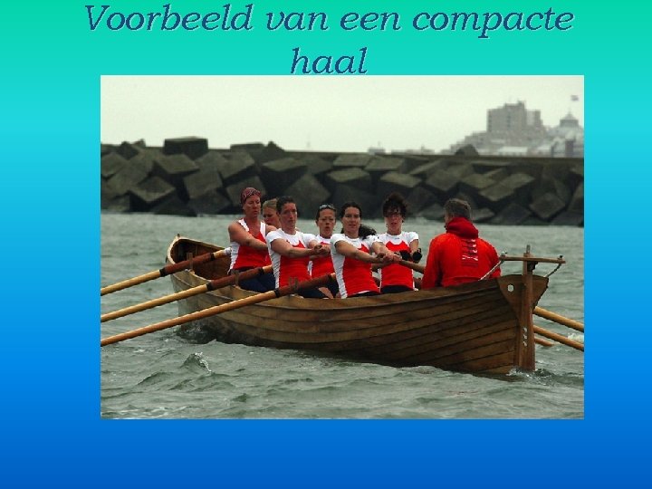 Voorbeeld van een compacte haal 