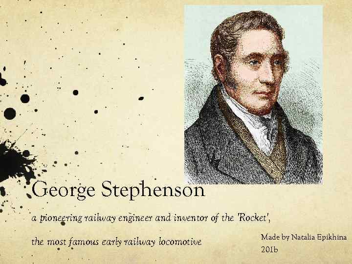 George Stephenson a pioneering railway engineer and inventor of the 'Rocket', the most famous