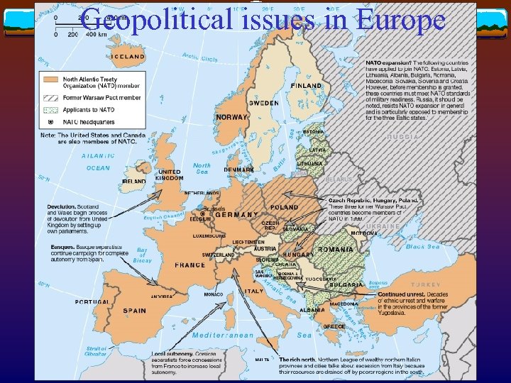 Geopolitical issues in Europe 