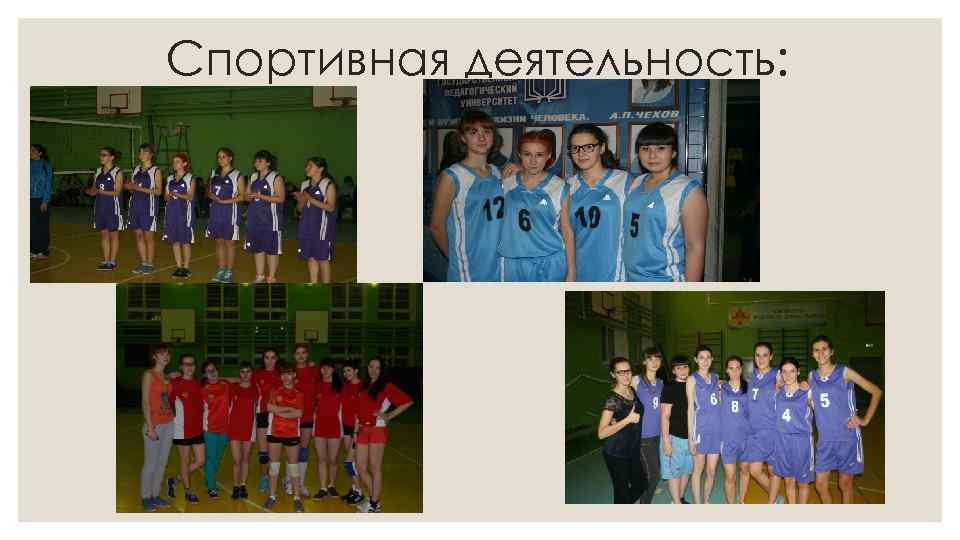 Спортивная деятельность: 