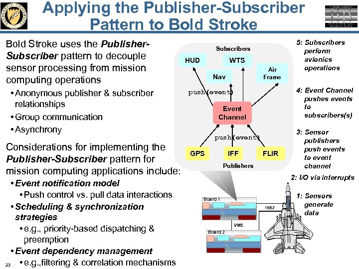 Applying the Publisher-Subscriber Pattern to Bold Stroke uses the Publisher. Subscriber pattern to decouple