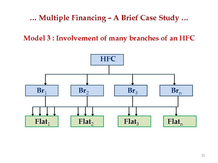 … Multiple Financing – A Brief Case Study … Model 3 : Involvement of