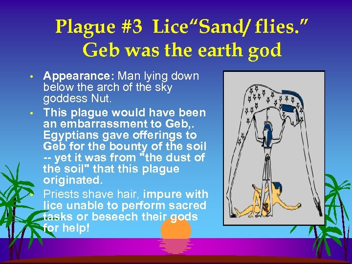 Plague #3 Lice“Sand/ flies. ” Geb was the earth god • • • Appearance: