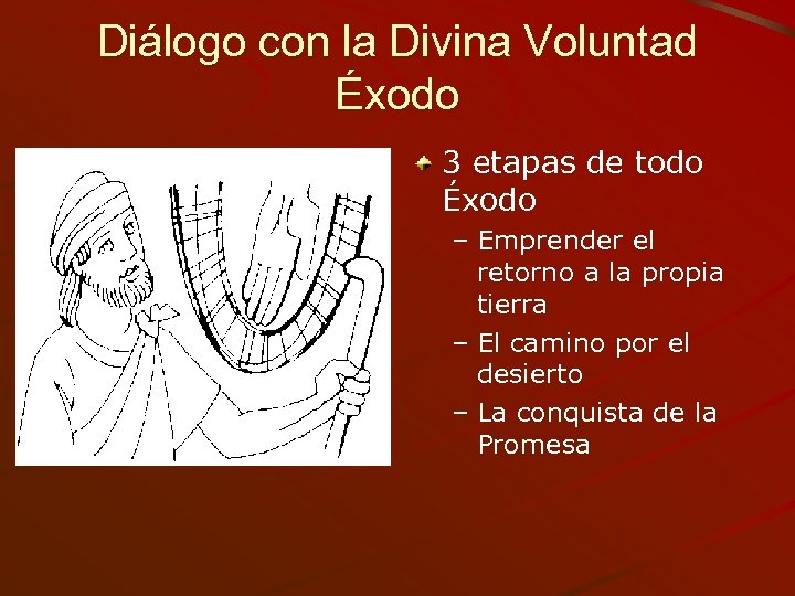 Diálogo con la Divina Voluntad Éxodo 3 etapas de todo Éxodo – Emprender el