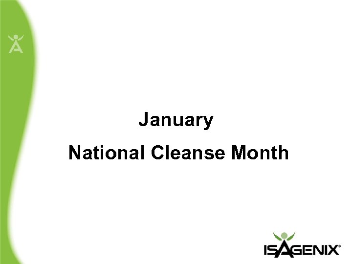 January National Cleanse Month 