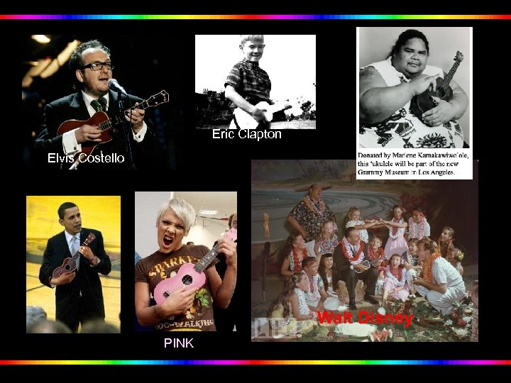 Eric Clapton Elvis Costello Walt Disney PINK 