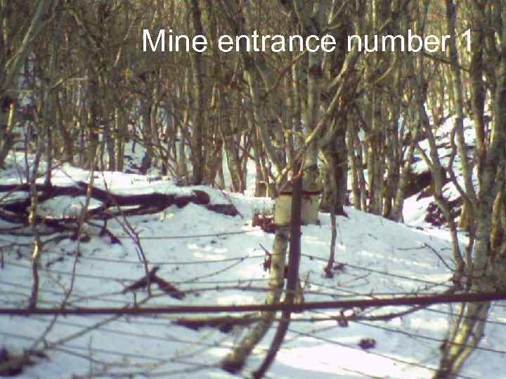 Mine entrance number 1 