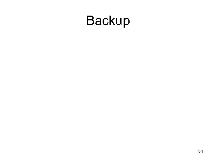 Backup 64 