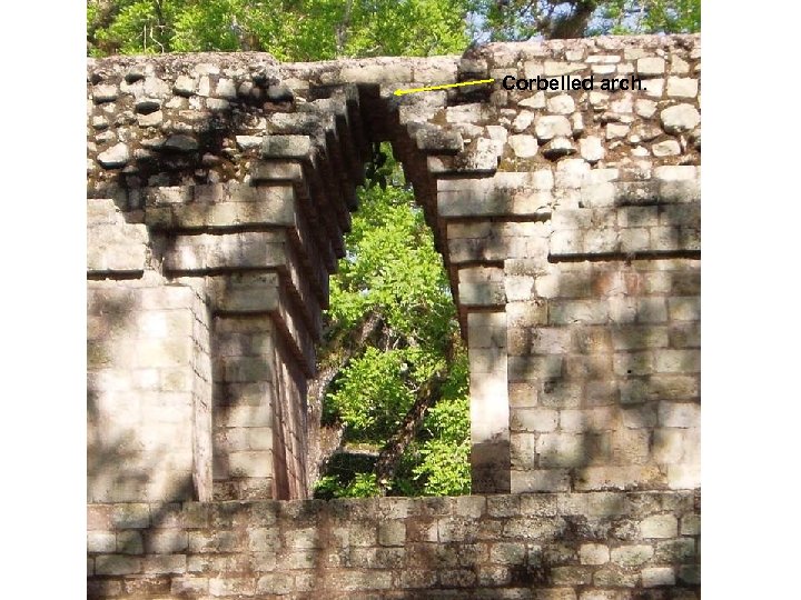 Corbelled arch. 