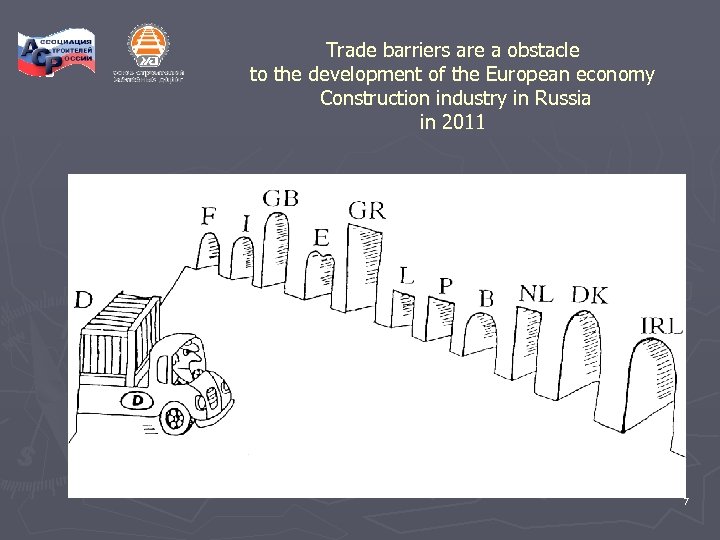 Trade barriers are a obstacle to the development of the European economy Construction industry