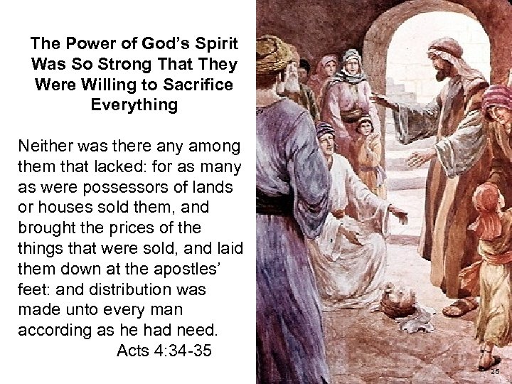 The Power of God’s Spirit Was So Strong That They Were Willing to Sacrifice
