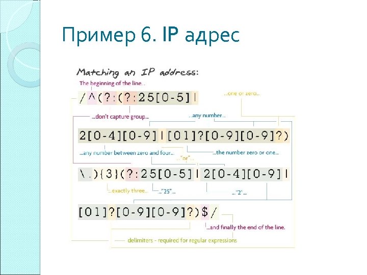 Пример 6. IP адрес 